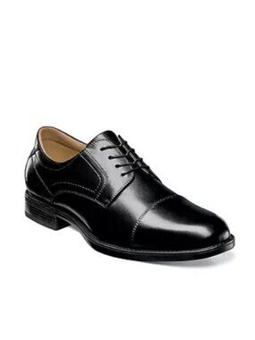 Florsheim Midtown Cap Toe Oxford Leather Lace-Up Black